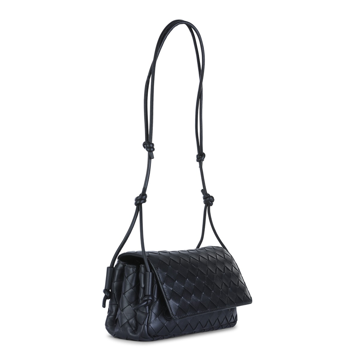 BLACK LEATHER NOTTURNO POUCH 2