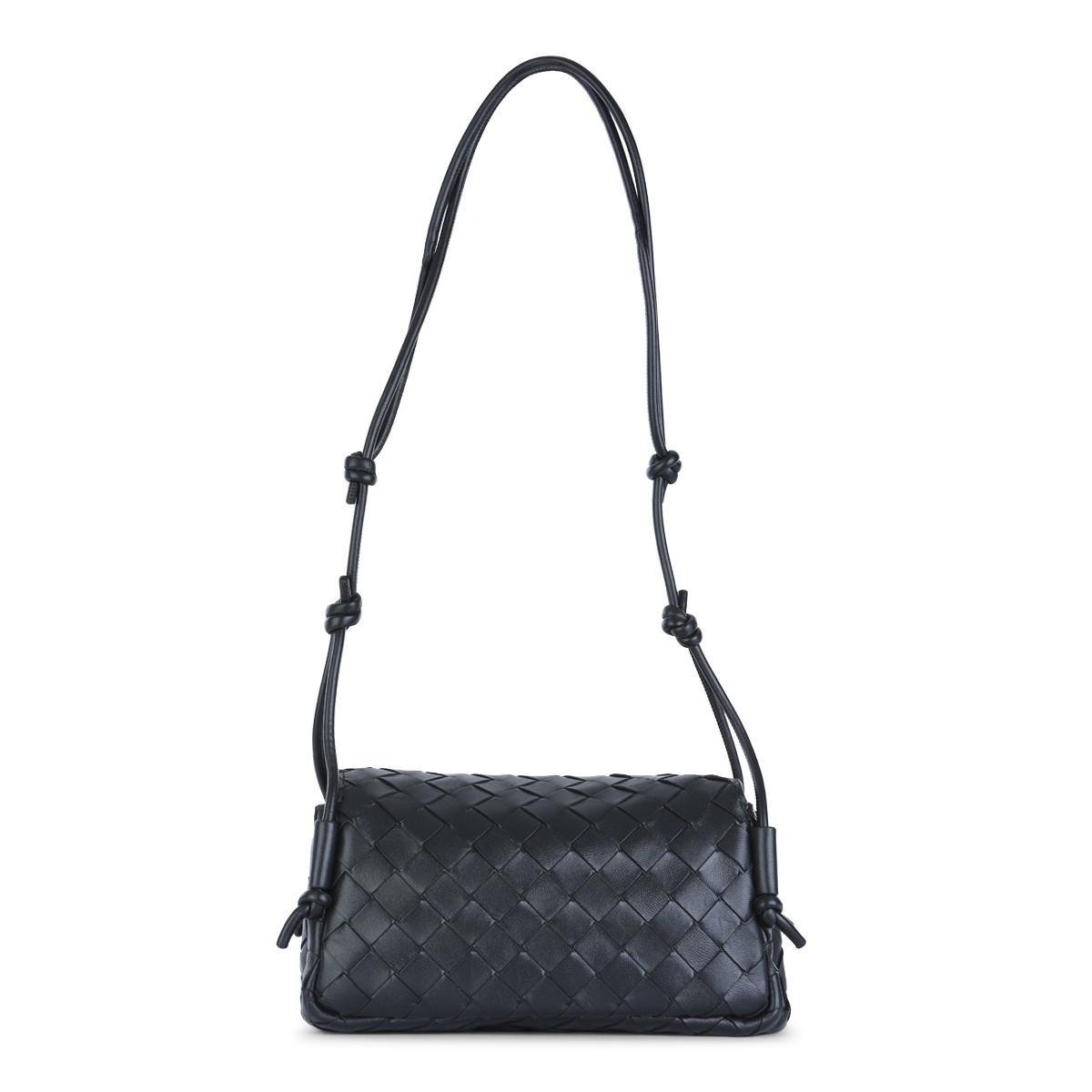 BLACK LEATHER NOTTURNO POUCH