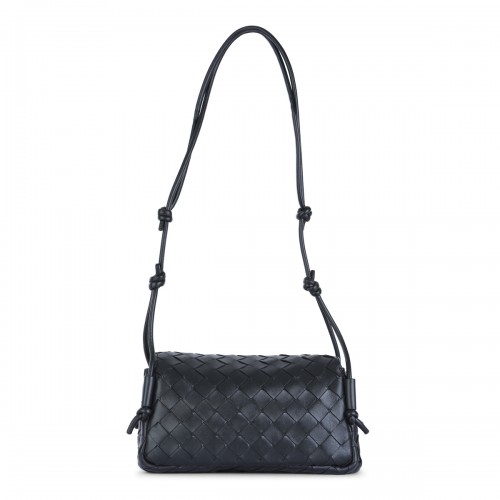 BLACK LEATHER NOTTURNO POUCH