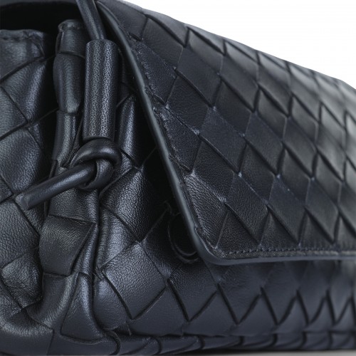 BLACK LEATHER NOTTURNO POUCH