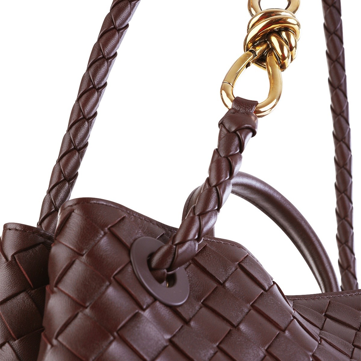 DARK BAROLO LEATHER ANDIAMO BAG