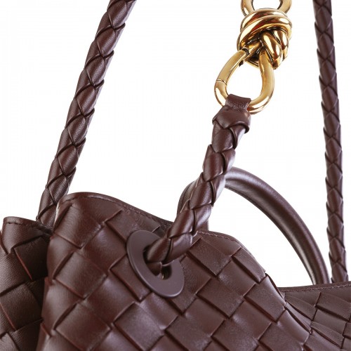 DARK BAROLO LEATHER ANDIAMO BAG