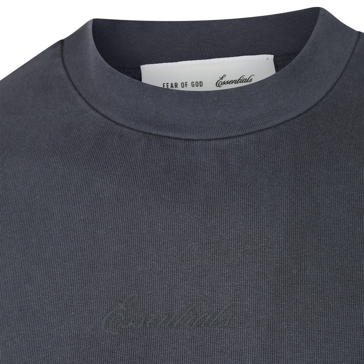 DARK GREY COTTON T-SHIRT