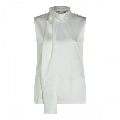 WHITE SILK TOP