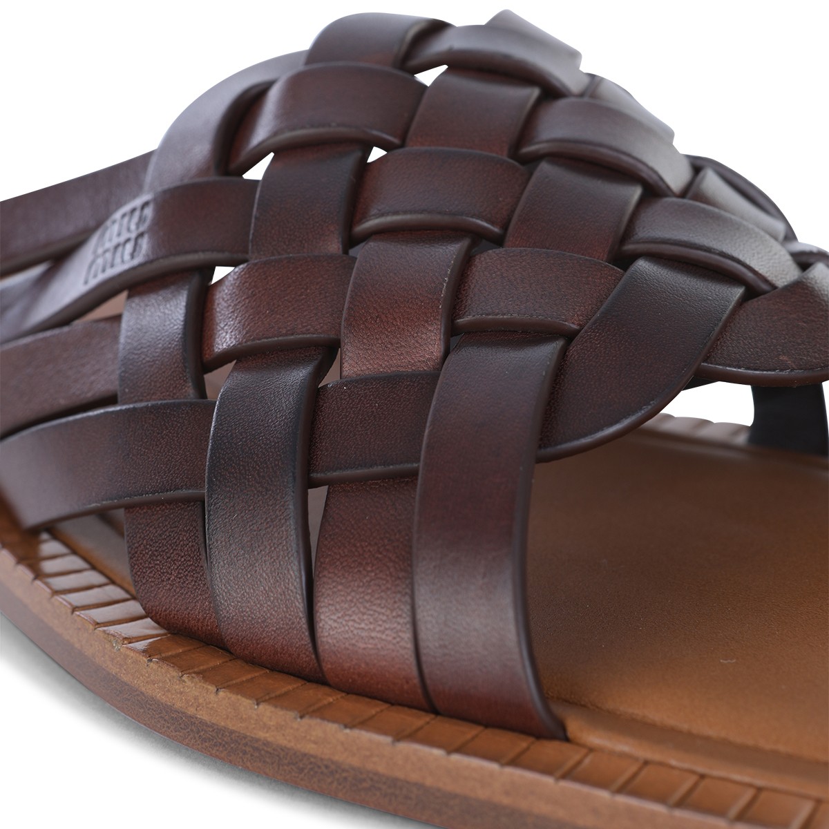 BROWN LEATHER FLATS