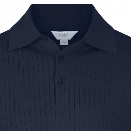 NAVY COTTON POLO SHIRT