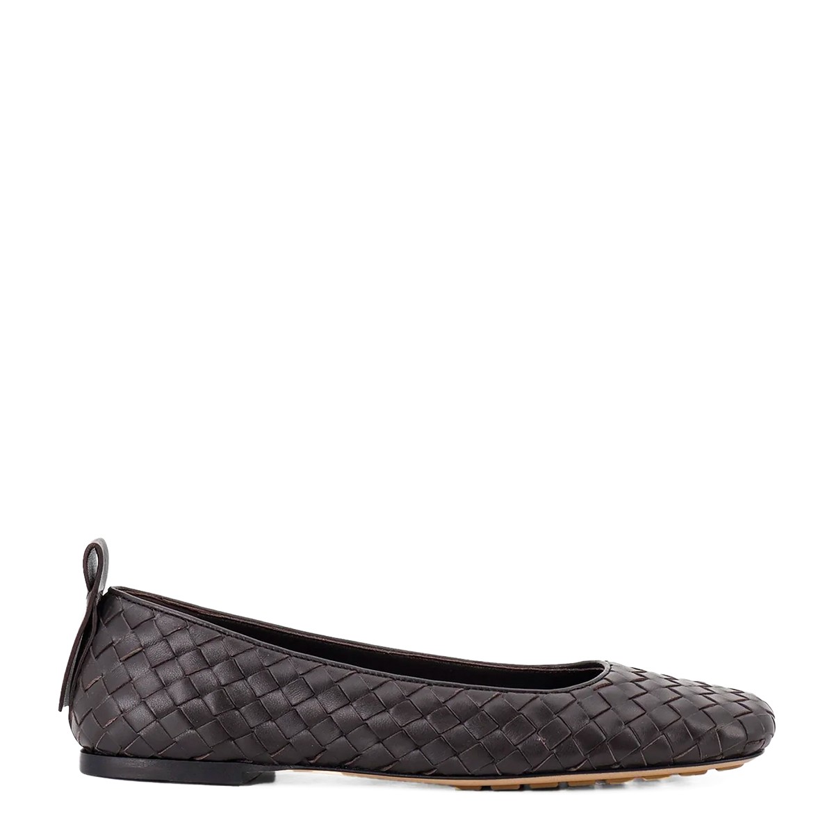 BLACK LEATHER LUCY FLATS