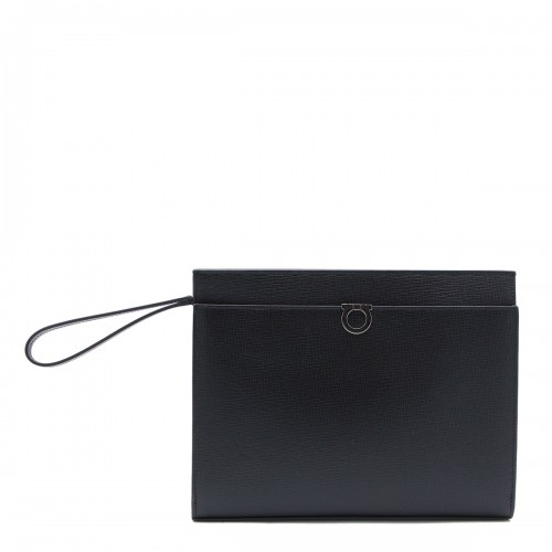 BLACK LEATHER POUCH