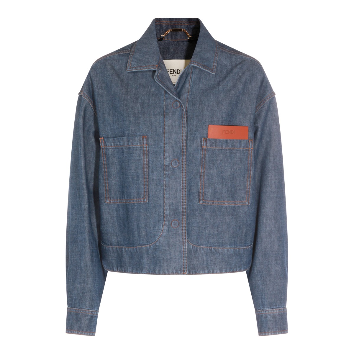 BLUE COTTON DENIM JACKET