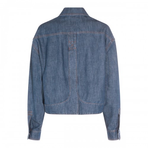 BLUE COTTON DENIM JACKET