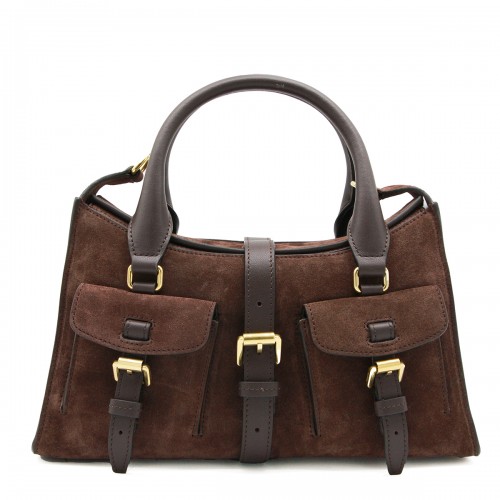 BROWN LEATHER ROXANNE SMALL...