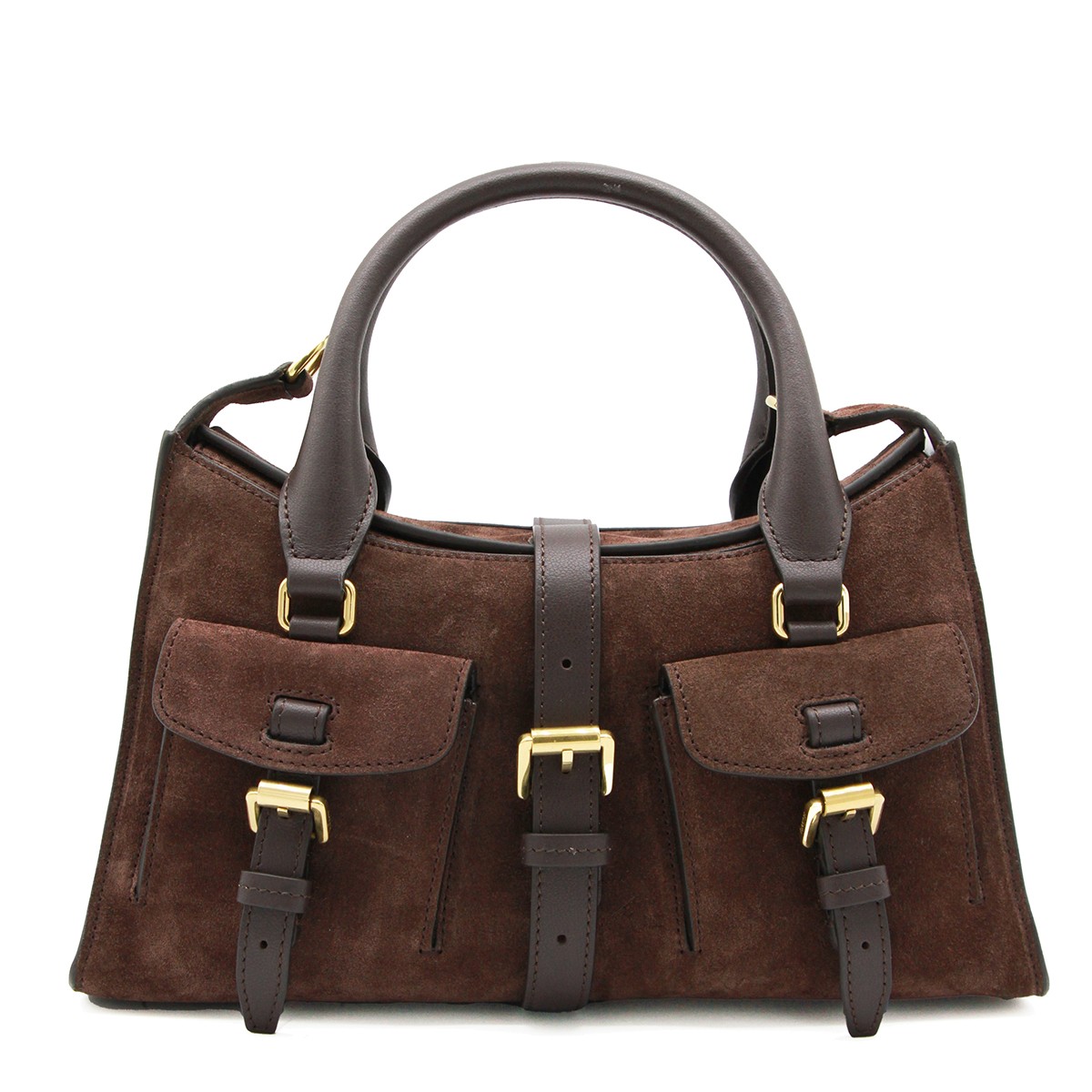 BROWN LEATHER ROXANNE SMALL...