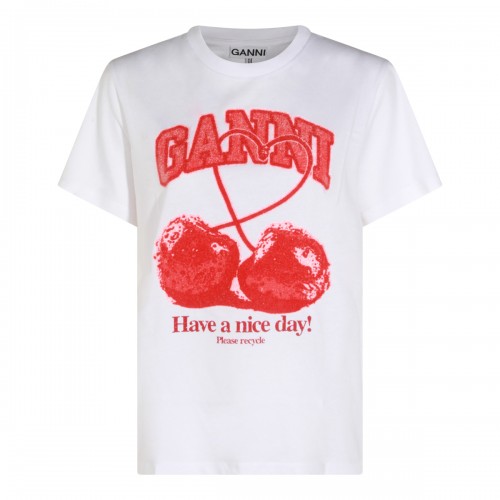 WHITE COTTON T-SHIRT