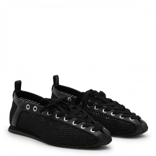 BLACK LEATHER FLATS 2