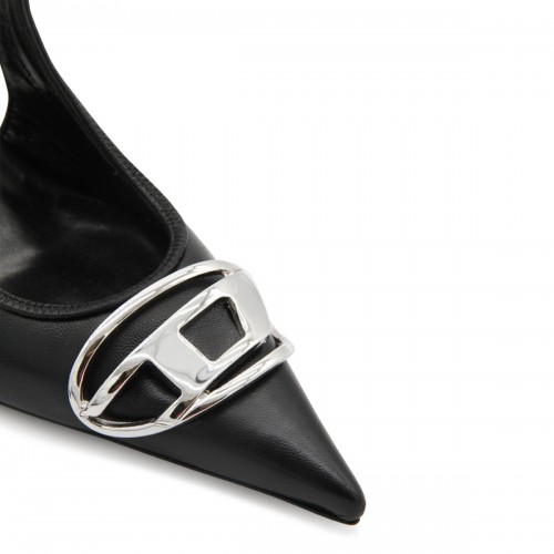 BLACK LEATHER PUMPS