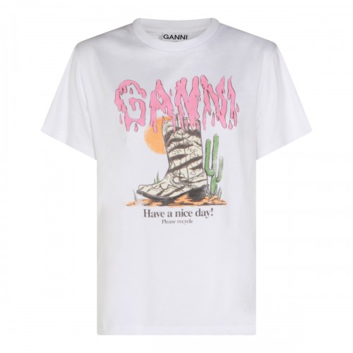 WHITE COTTON T-SHIRT