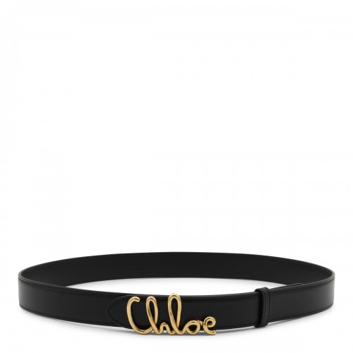 BLACK LEATHER BELT