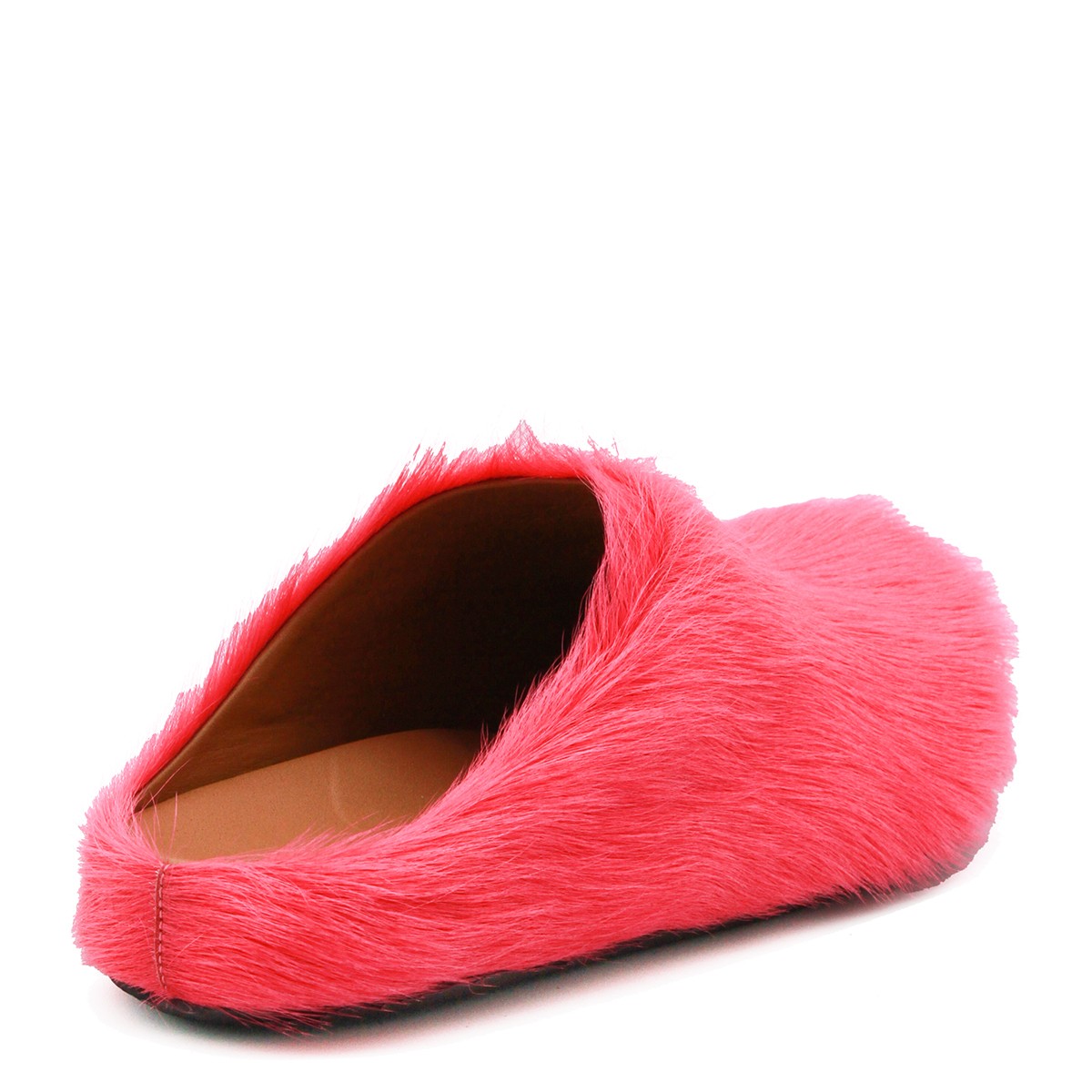 FUCHSIA LEATHER FLATS