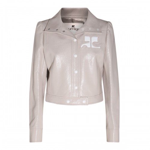 MASTIC GREY COTTON CASUAL JACKET