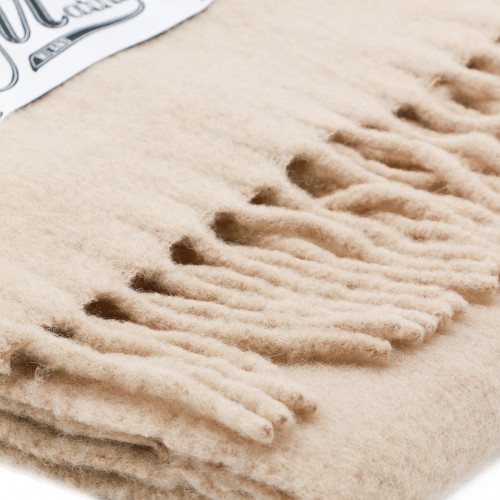 BEIGE WOOL SCARF 2