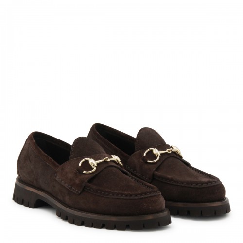 DARK BROWN LEATHER LOAFERS 2