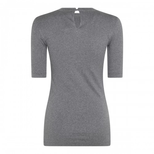 DARK GREY COTTON KNITWEAR