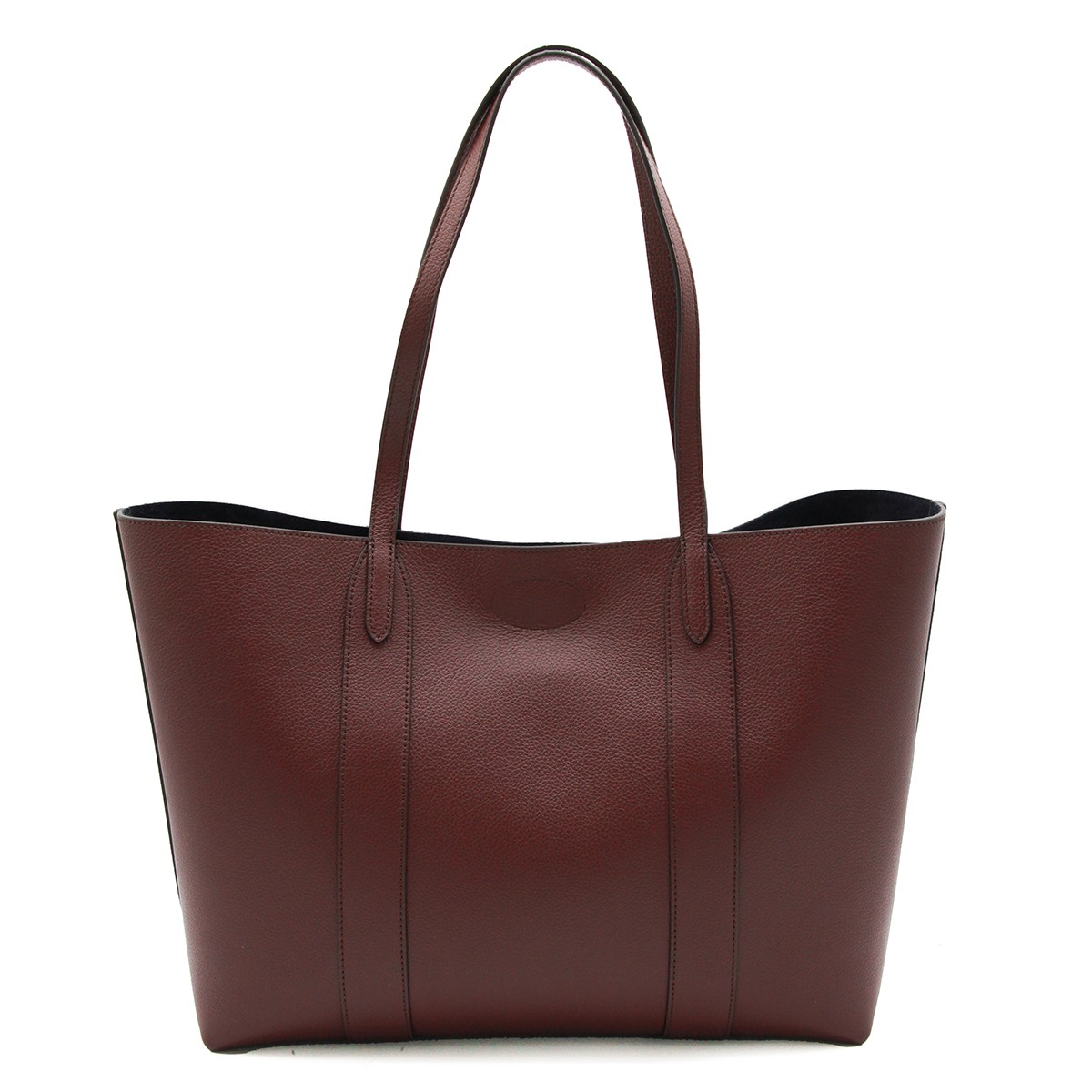 BURGUNDY LEATHER TOTE BAG