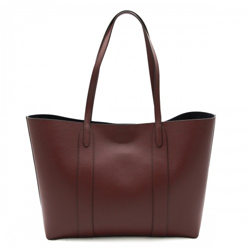 BURGUNDY LEATHER TOTE BAG