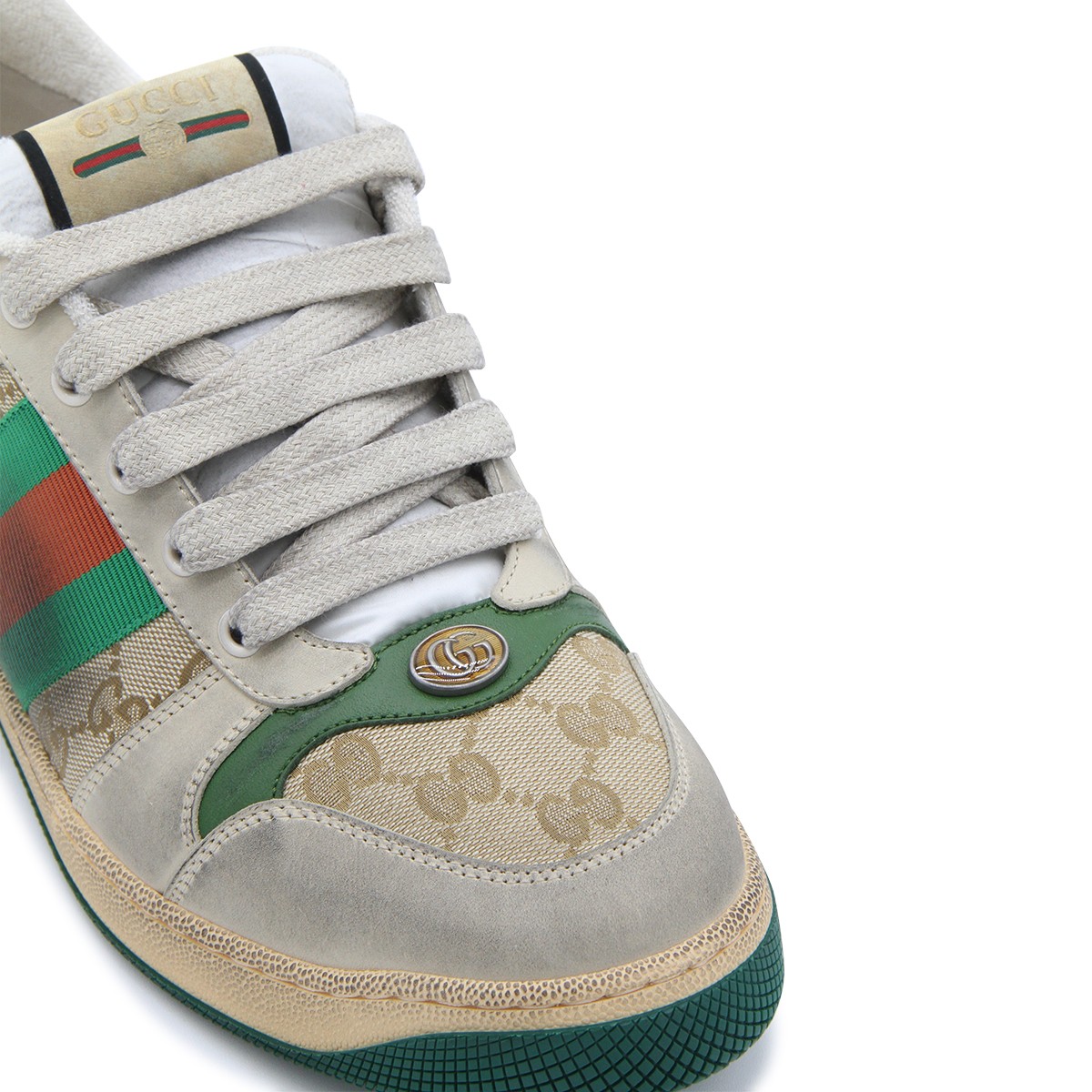 BEIGE, GREEN, ORANGE CANVAS AND...
