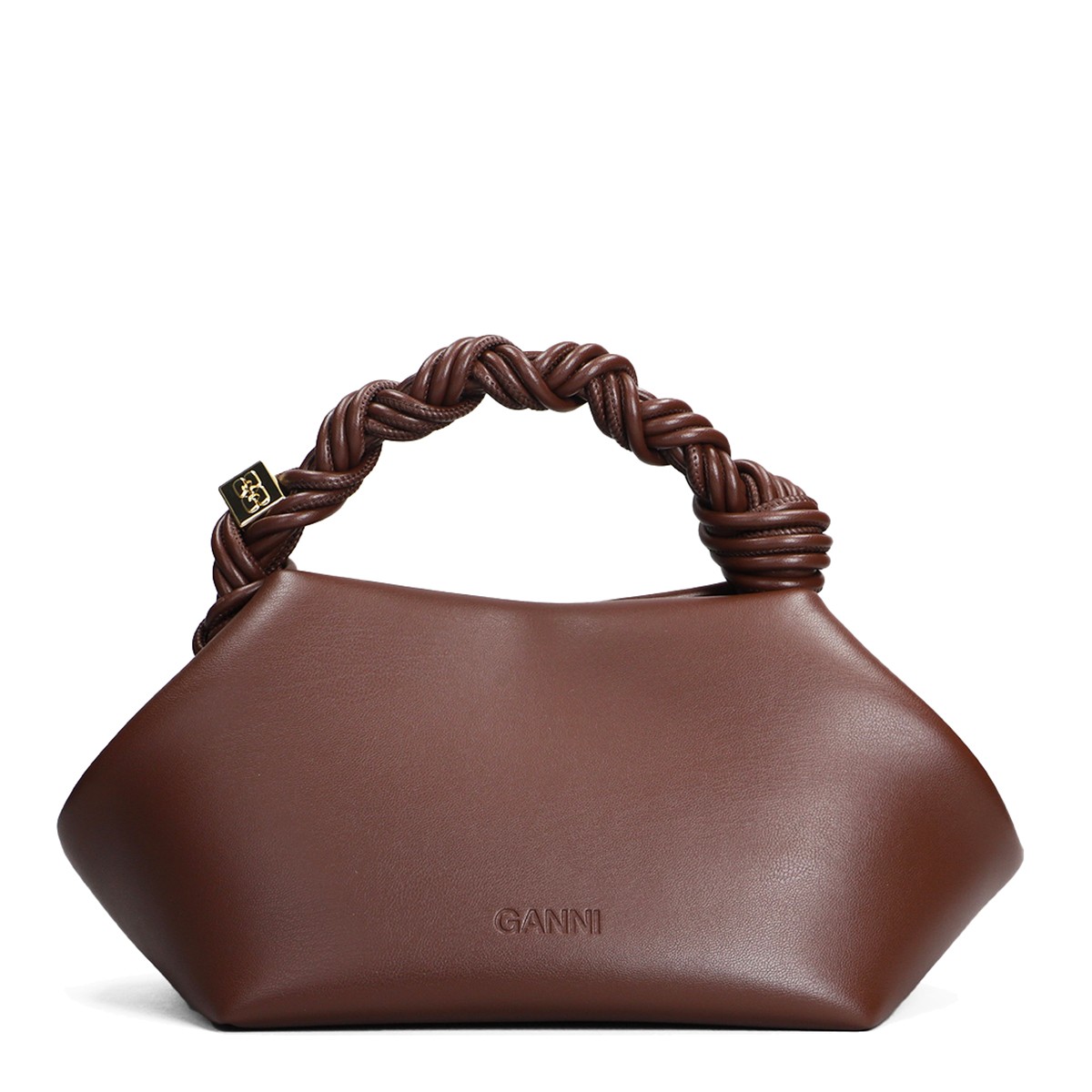 BROWN LEATHER BOU SMALL SHOULDER BAG