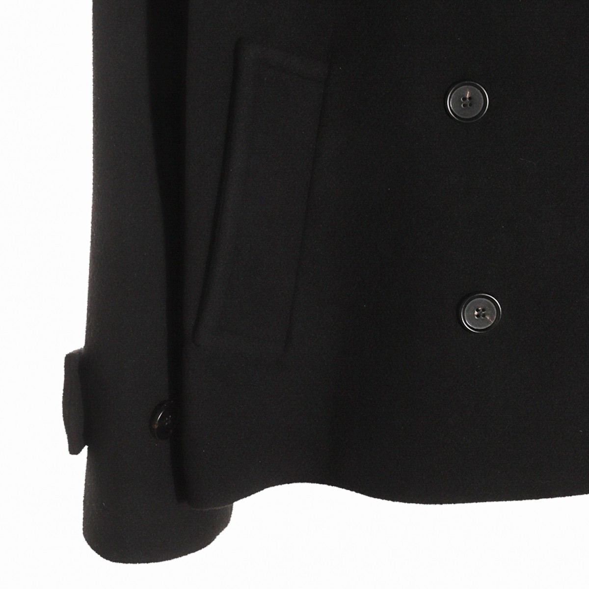 BLACK WOOL COAT