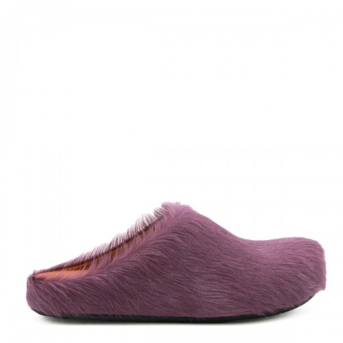 LILAC LEATHER FLATS