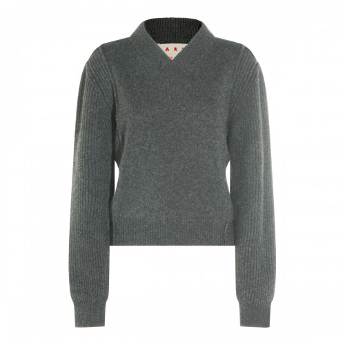 GREY WOOL KNITWEAR
