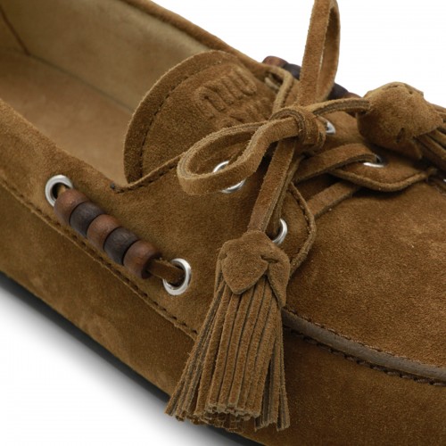 GREEN OLIVE LEATHER LOAFERS