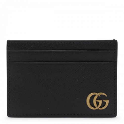 BLACK LEATHER CARD HOLDER 2