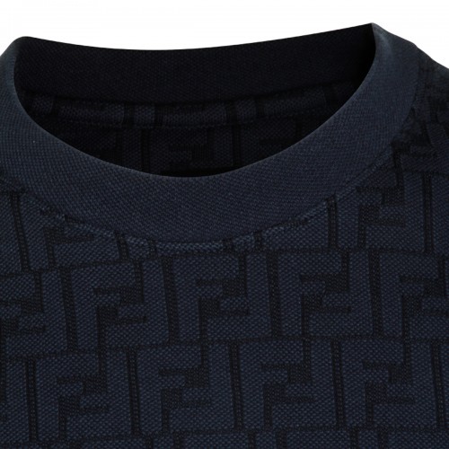 BLUE COTTON T-SHIRT