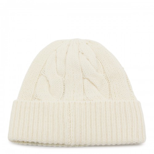 CREAM WOOL BEANIE 2
