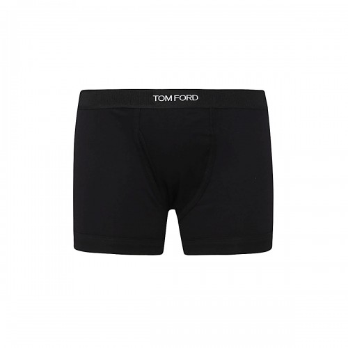 BLACK COTTON BOXER