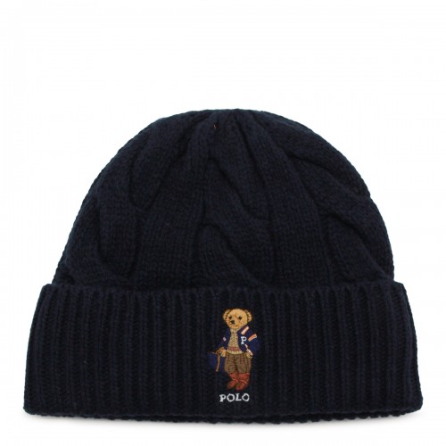 NAVY WOOL BEANIE