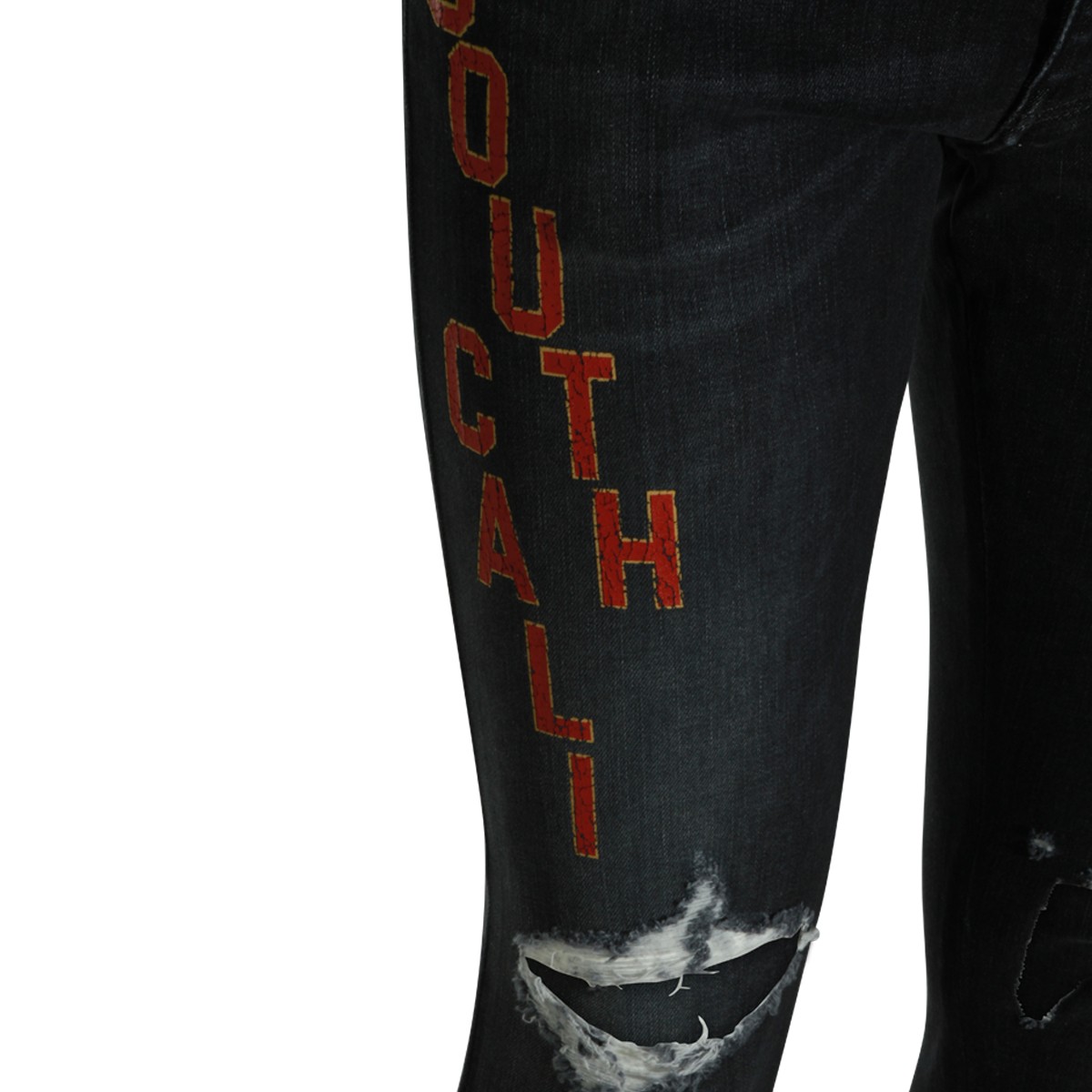 DARK GREY COTTON JEANS