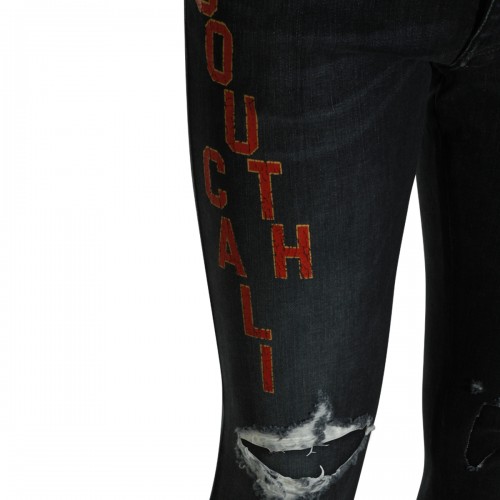 DARK GREY COTTON JEANS