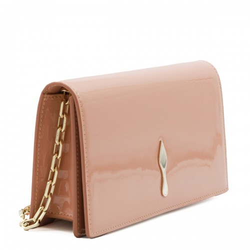 BLUSH LEATHER BETTINA CLUTCH