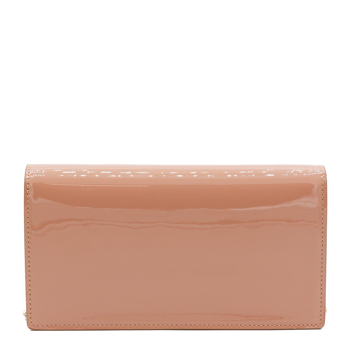 BLUSH LEATHER BETTINA CLUTCH