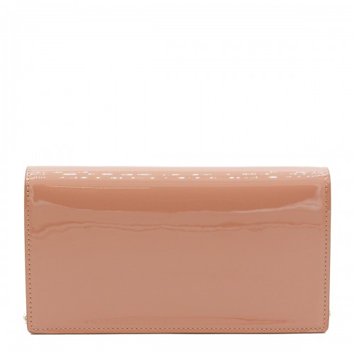 BLUSH LEATHER BETTINA CLUTCH