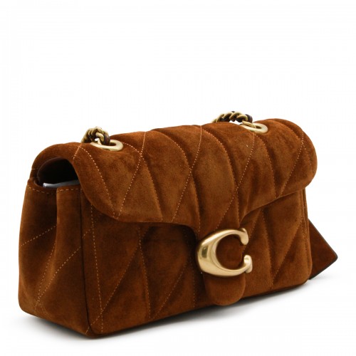BROWN LEATHER TABBY 20 CROSSBODY BAG