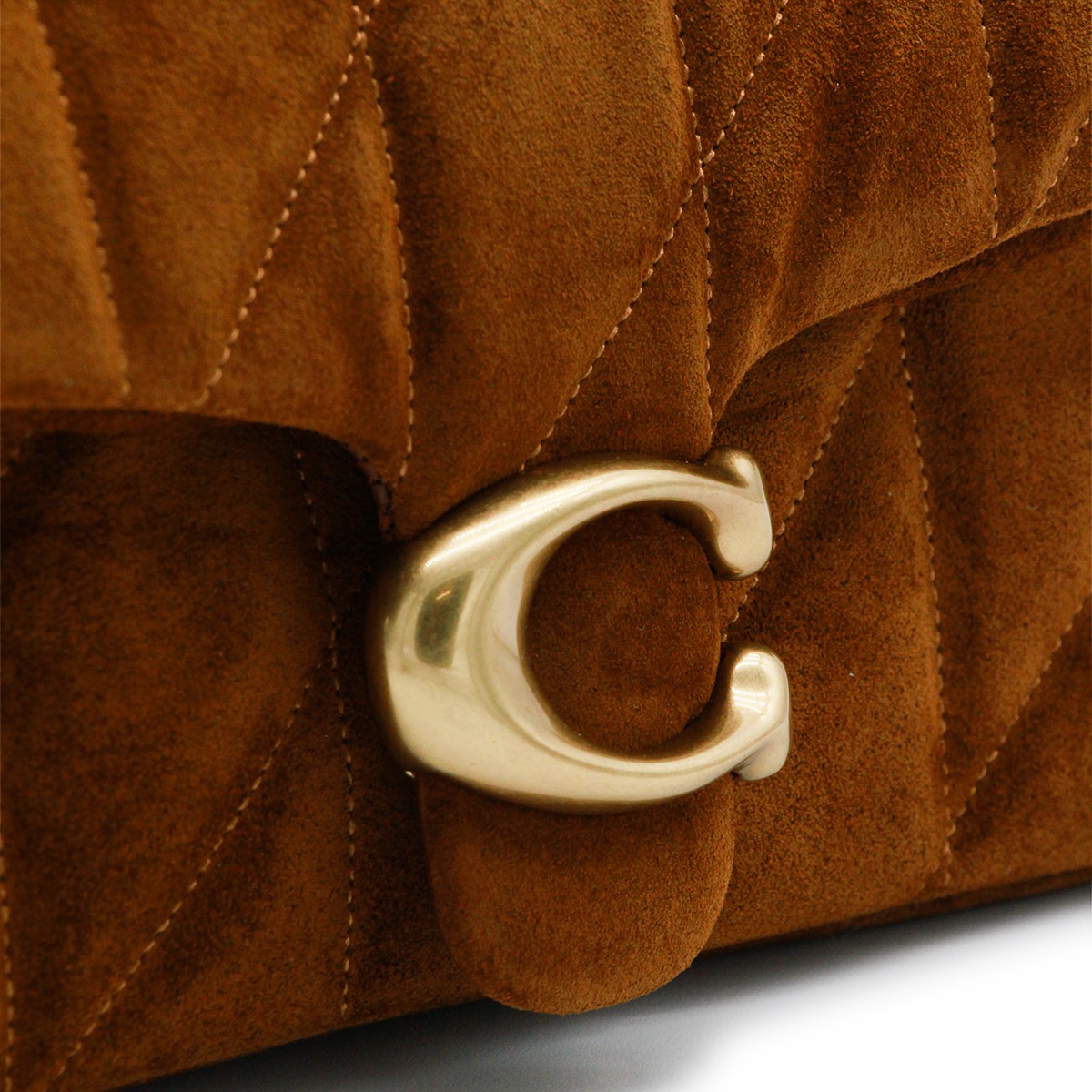 BROWN LEATHER TABBY 20 CROSSBODY BAG