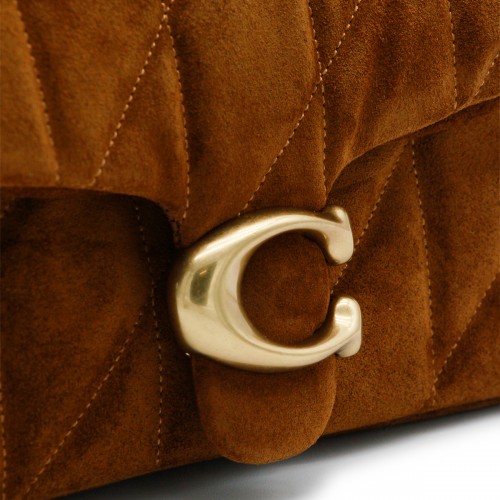 BROWN LEATHER TABBY 20 CROSSBODY BAG