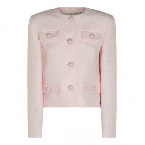 PINK COTTON CASUAL JACKET