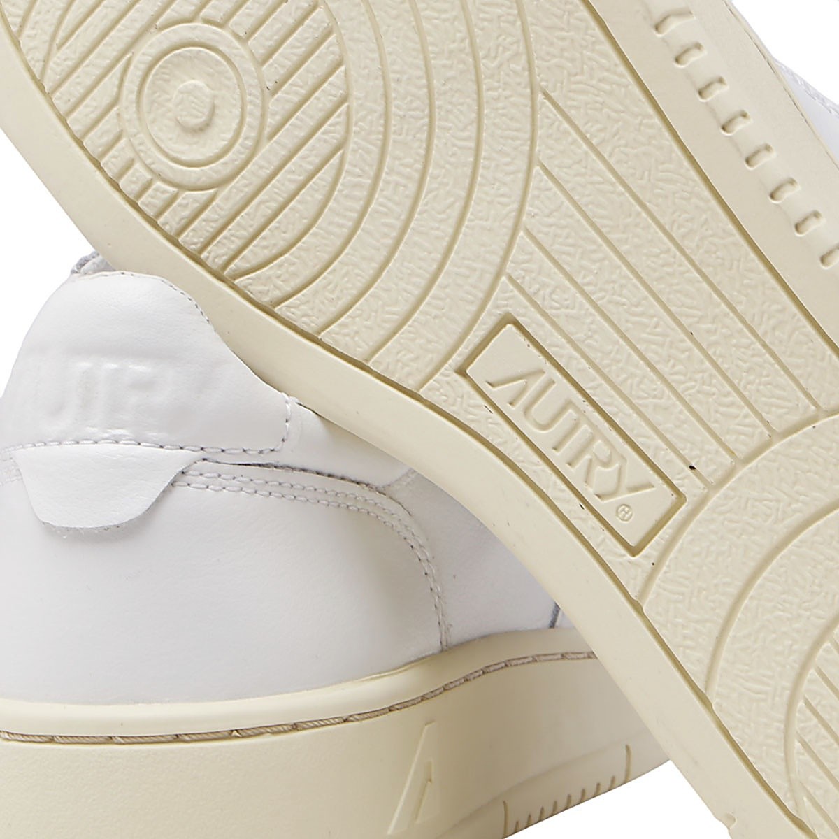 WHITE LEATHER MEDALISR LOW SNEAKERS