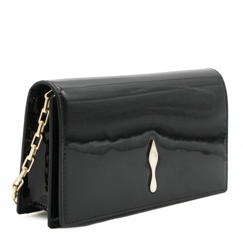 BLACK LEATHER BETTINA CLUTCH 2